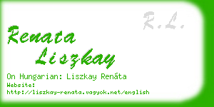 renata liszkay business card